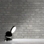 کاغذ دیواری طرح آجر نقره‌ای البوم تیتانیوم کد ۱۱۱۲۰